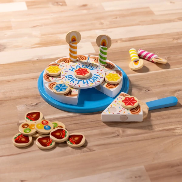 MELISSA & DOUG ΣΕΤ ΞΥΛΙΝΗ ΤΟΥΡΤΑ ΓΕΝΕΘΛΙΩΝ