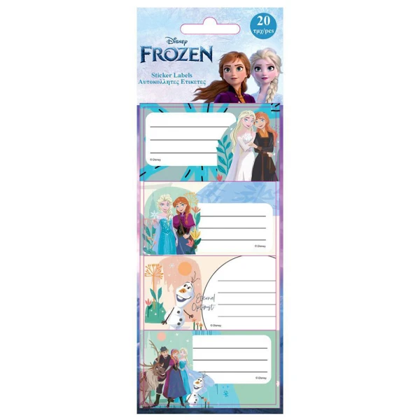STICKER LABELS 20 pcs 5 SHEETS FROZEN 2