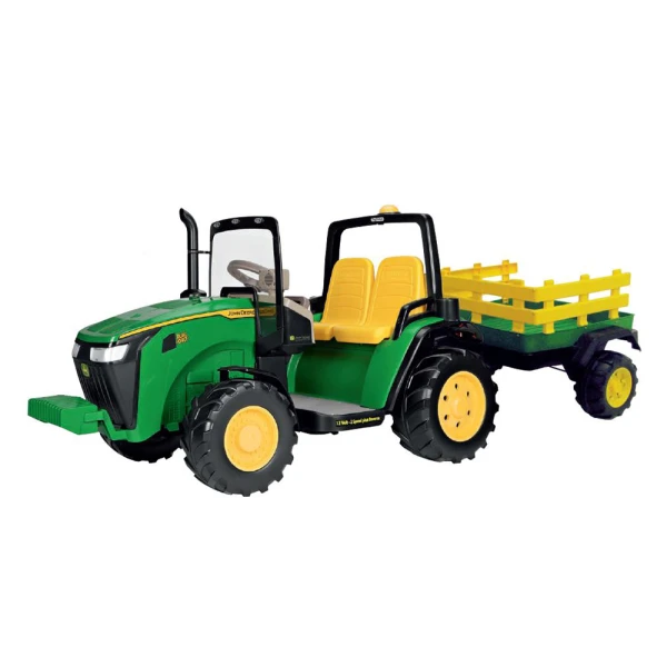 PEG-PEREGO TRACTOR 12 VOLT JOHN DEERE DUAL FORCE