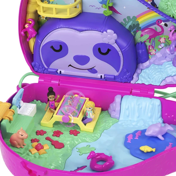 POLLY POCKET SLOTH FAMILY 2-IN-1 PURSE