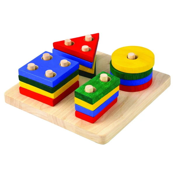 WOODEN GAME PLAN TOYS - BASED CLASSIFICATION GEOMETRIC SORTING BOARD