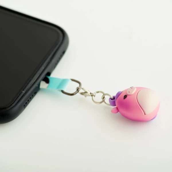 SQUISHMALLOWS UNIVERSAL MOBILE CHARM WITH CONNECTION PAD - LOLA THE UNICORN