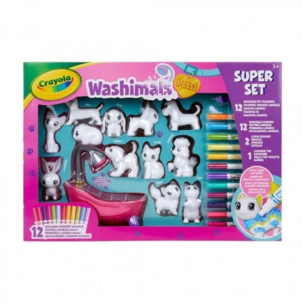 CRAYOLA WASHIMALS SUPER SET