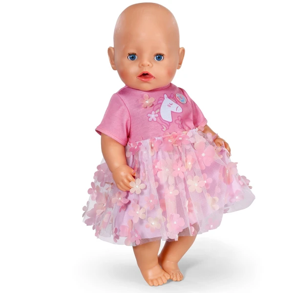 ZAPF CREATION BABY BORN FLORAL DRESS FOR DOLLS 43 cm