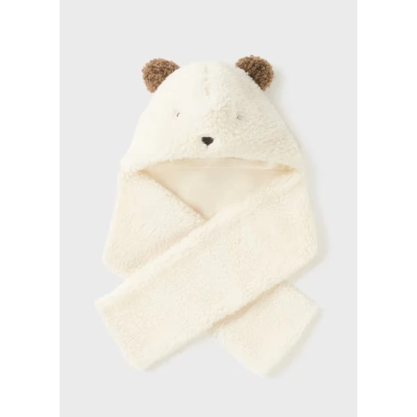 MAYORAL SET BEANIE SCARF BEIGE
