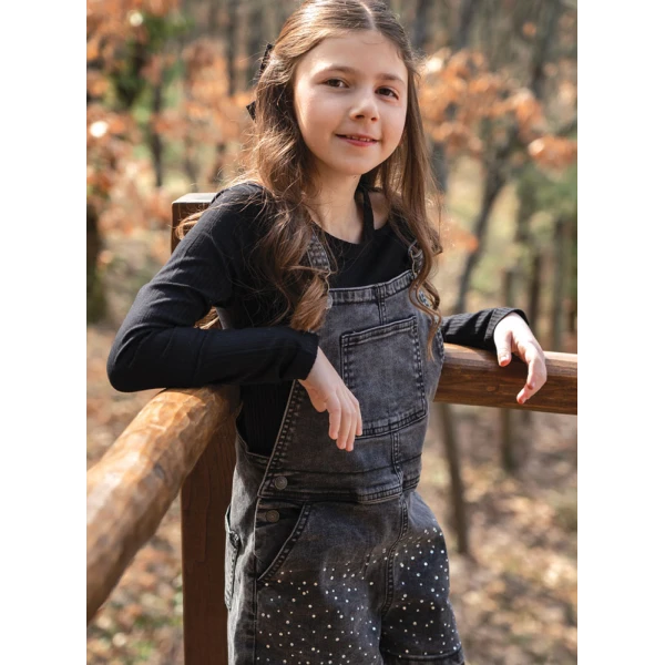 ENERGIERS JUMPSUIT GIRL BLACK JEANS