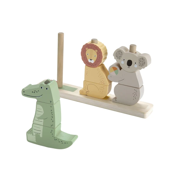 FISHER PRICE ΞΥΛΙΝΟ ΠΑΙΧΝΙΔΙ ΔΡΑΣΤΗΡΙΟΤΗΤΩΝ STACK & SORT ANIMALS