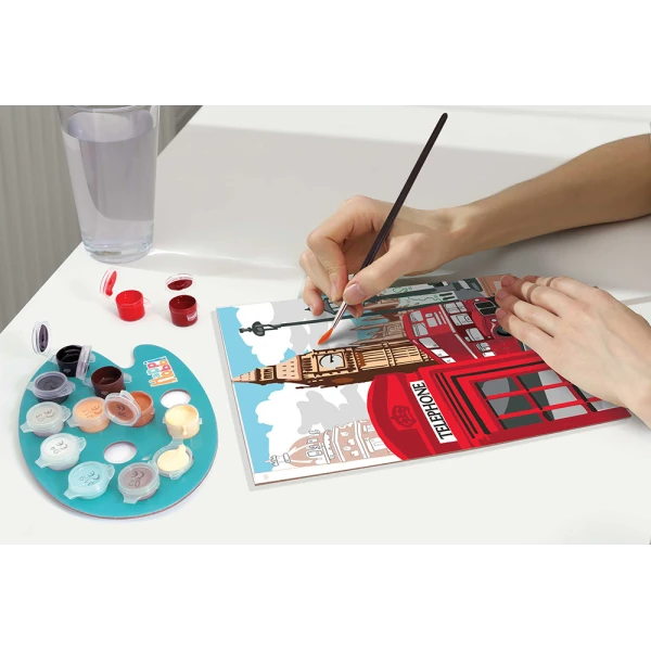 HAPPIHOBBI PAINT & FRAME BY NUMBERS MAJESTIC LONDON FOR 12+ YEARS
