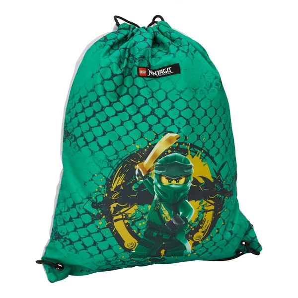 LEGO® BAGS ΣΑΚΙΔΙΟ ΜΕ ΚΟΡΔΟΝΙ NINJAGO GREEN
