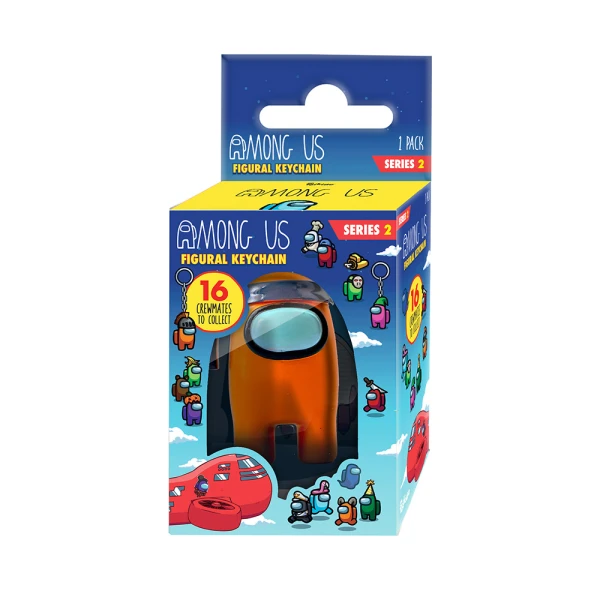 P.M.I. AMONG US FIGURAL KEYCHAIN 1 PACK S2 AU8210 - 16 DESIGNS