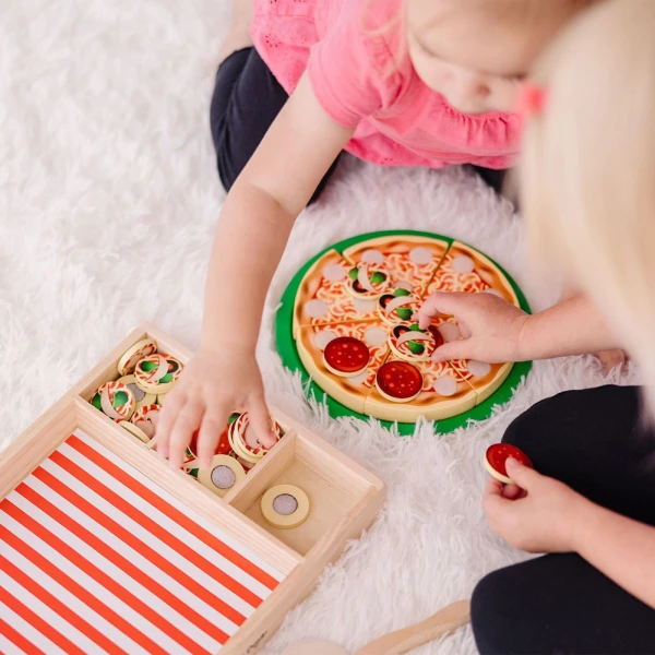MELISSA & DOUG WOODEN SET PIZZA PARTY