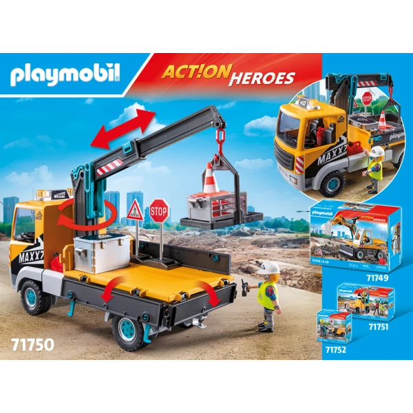 PLAYMOBIL ACTION HEROES ΦΟΡΤΗΓΟ ΜΕ ΓΕΡΑΝΟ