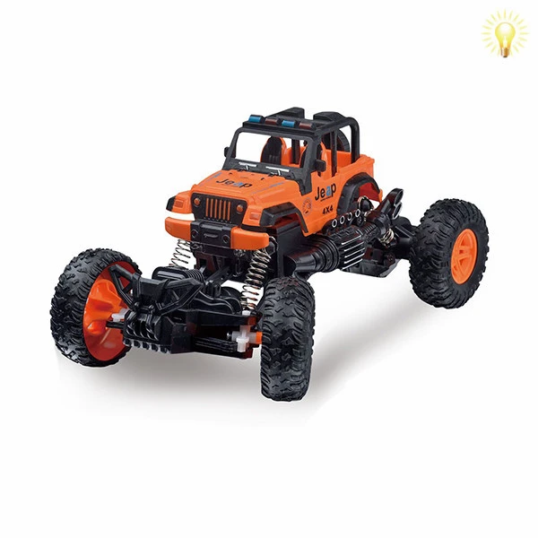 REMOTE CONTROL CROSS COUNTRY 1:18 WITH LIGHTS - ORANGE