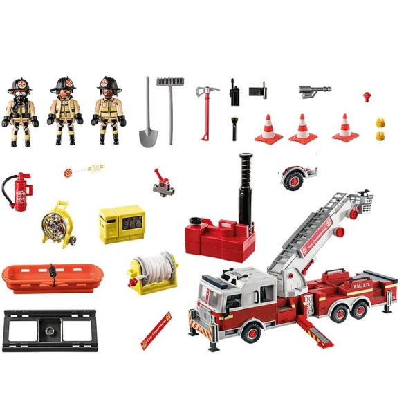 PLAYMOBIL CITY ACTION US TOWER LADDER: ΠΥΡΟΣΒΕΣΤΙΚΟ ΟΧΗΜΑ