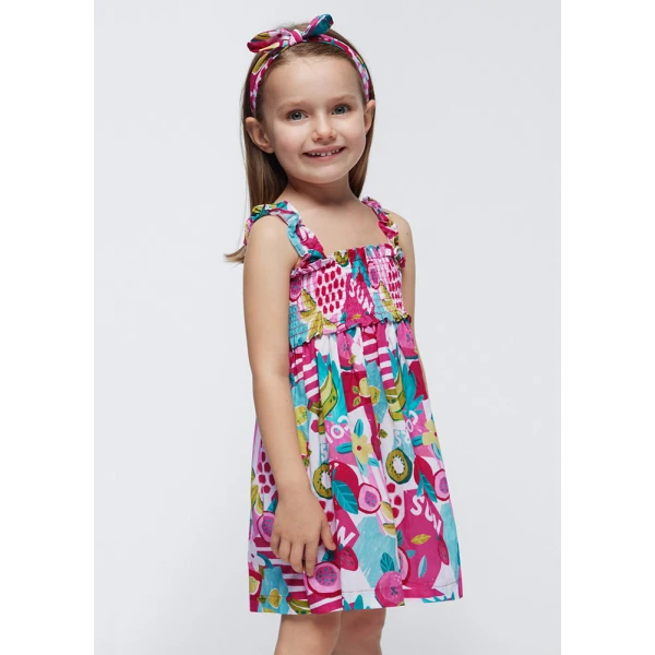 MAYORAL DRESS VOILE FUCHSIA