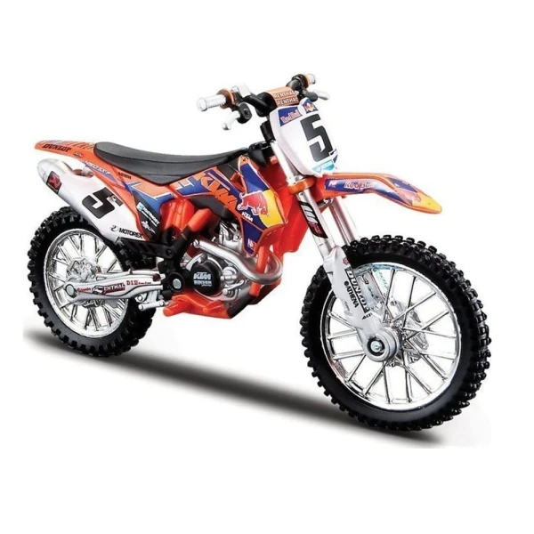 BBURAGO MOTORCYCLE 1:18 RED BULL KTM RACING - 3 DESIGNS