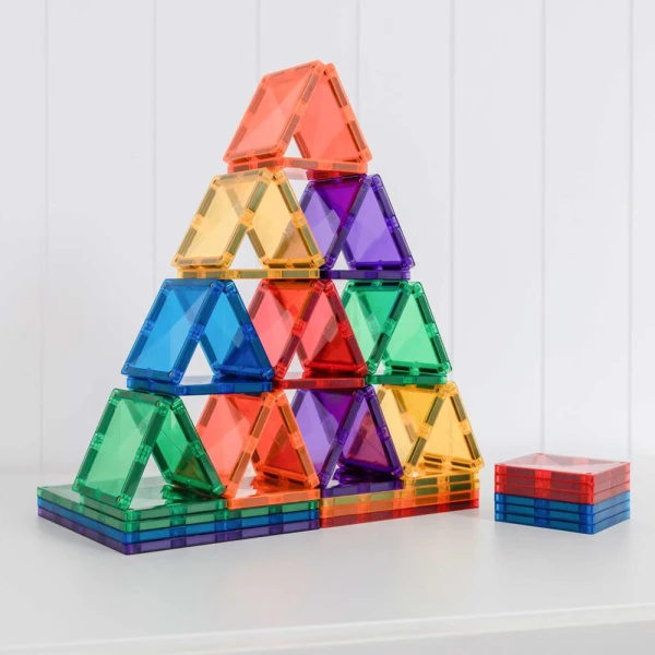 CONNETIX MAGNETIC TILES RAINBOW SQUARE PACK 42 pcs