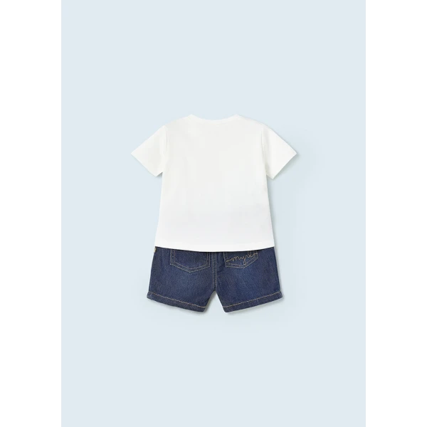 MAYORAL SHORT PANTS SET JEAN DARK DENIM