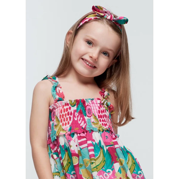 MAYORAL DRESS VOILE FUCHSIA