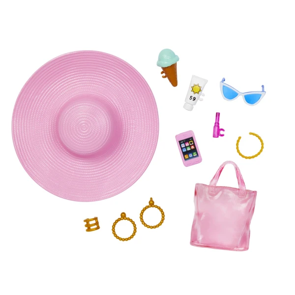 BARBIE DOLL BEACH GLAM WITH ACCESSORIES
