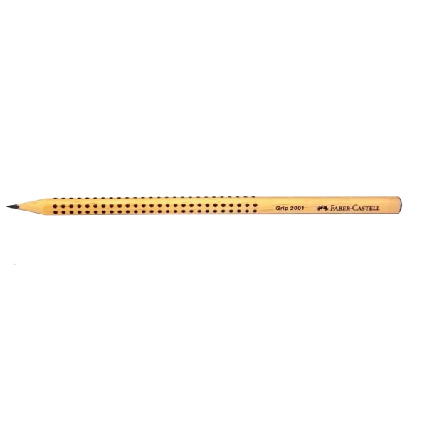 FABER-CASTELL ΜΟΛΥΒΙ GRIP 2001 HB ΦΥΣΙΚΟ ΞΥΛΟ - ΜΑΥΡΟ