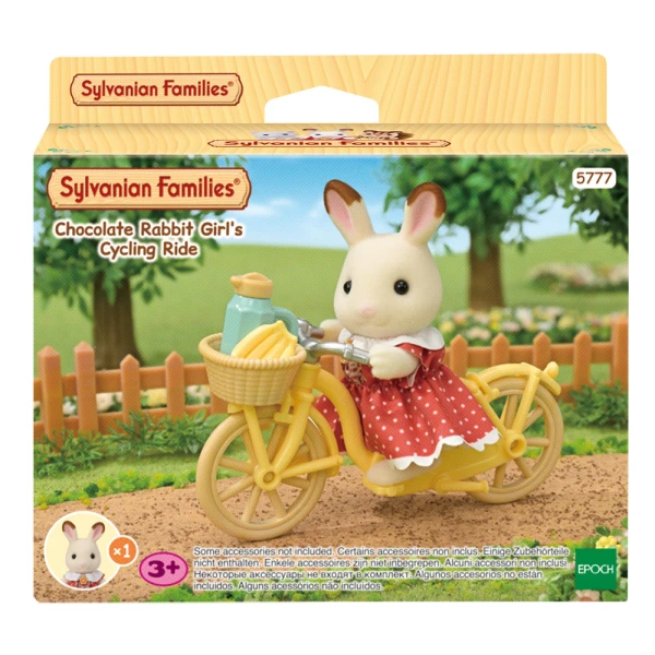 THE SYLVANIAN FAMILIES CHOCOLATE RABBIT GIRL\'S CYCLING RIDE