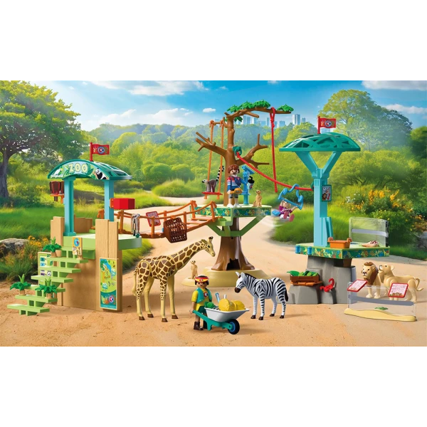 PLAYMOBIL ANIMALS & FRIENDS  ZOO WILDERNESS CLIMBING PARK