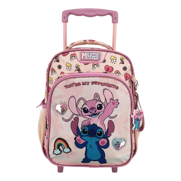 MUST TEAM ΤΣΑΝΤΑ TROLLEY ΝΗΠΙΟΥ 27Χ10Χ31 εκ. 2 ΘΗΚΕΣ STITCH & ANGEL YOU ARE MY FAVOURITE