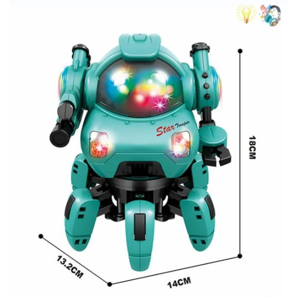 ROBOT WITH LIGHTS AND SOUNDS - GREEN
