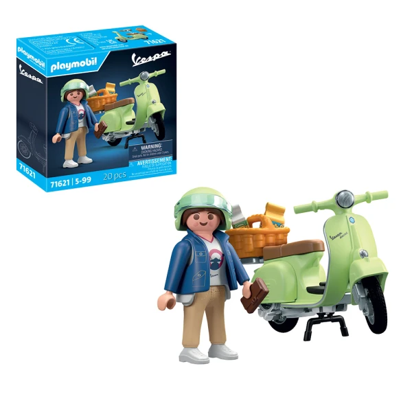 PLAYMOBIL VESPA GIRL WITH VESPA