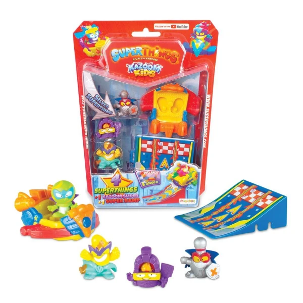 SUPERTHINGS ΜΙΚΡΟΠΛΑΣΜΑΤΑ KAZOOM KIDS BLISTER 4 ΦΙΓΟΥΡΕΣ ΜΕ ΑΞΕΣΟΥΑΡ ΓΙΑ 3+ ΧΡΟΝΩΝ