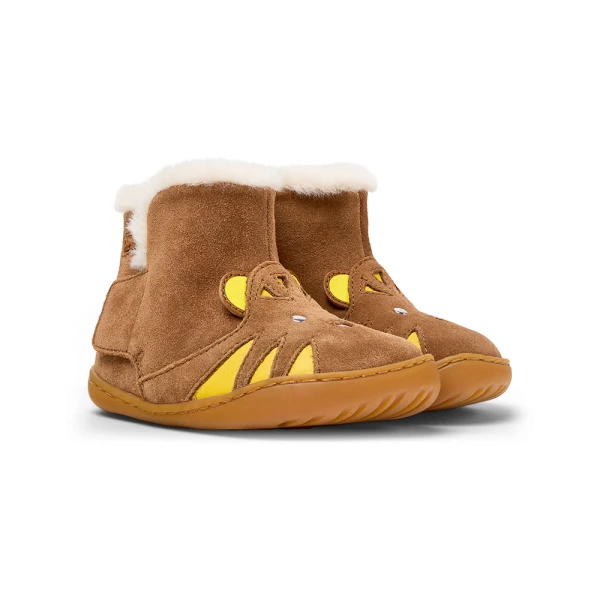 CAMPER KIDS SLIPPERS GOBI PATH BROWN