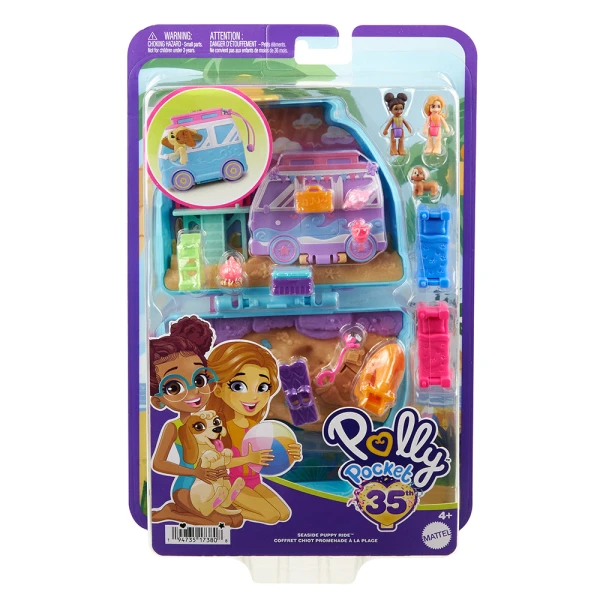 POLLY POCKET POLLY\'S WORLD - SET SEASIDE PUPPY RIDE