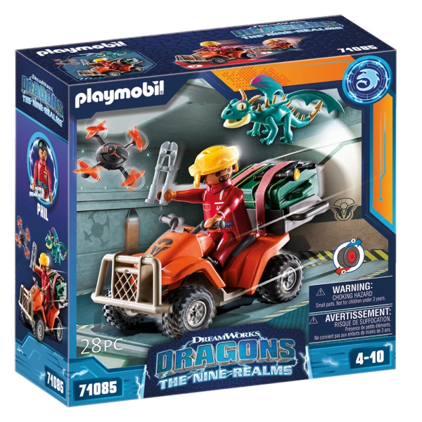 PLAYMOBIL DRAGONS THE NINE REALMS ICARIS QUAD WITH PHIL