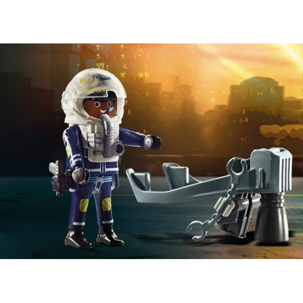 PLAYMOBIL CITY ACTION ΣΥΛΛΗΨΗ ΛΗΣΤΗ ΕΡΓΩΝ ΤΕΧΝΗΣ ΑΠΟ ΑΣΤΥΝΟΜΙΚΟ JETPACK