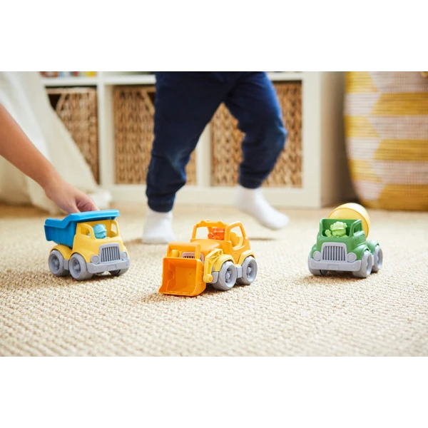 GREEN TOYS ΚΑΤΑΣΚΕΥΑΣΤΙΚΑ ΟΧΗΜΑΤΑ ΣΕΤ 3 τεμ. CST3-1209 - 2 ΣΧΕΔΙΑ