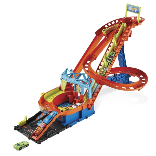 HOT WHEELS CITY - ΠΙΣΤΑ ΡΑΛΙ ΤΡΕΝΑΚΙ ΛΟΥΝΑ ΠΑΡΚ