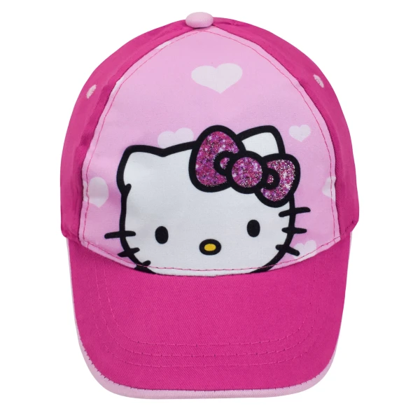 ΠΑΙΔΙΚΟ ΚΑΠΕΛΟ ΤΖΟΚΕΫ HELLO KITTY HEARTS ΦΟΥΞΙΑ