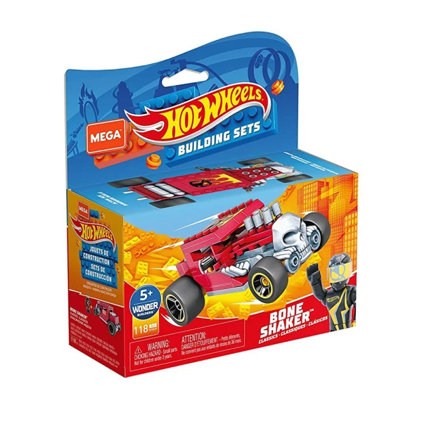 MEGA BLOKS HOT WHEELS RACERS 106 τεμ. ΟΧΗΜΑ & ΦΙΓΟΥΡΑ - BONE SHAKER