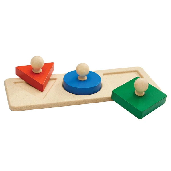 PLAN TOYS WOODEN PUZZLE WITH SHAPES