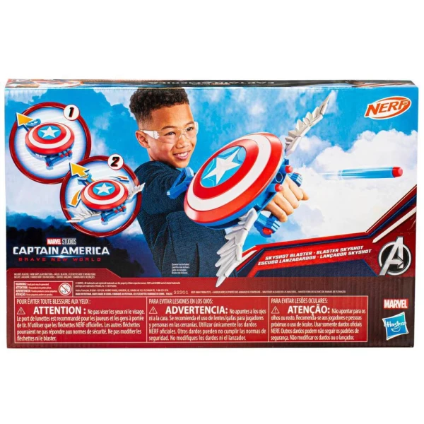 MARVEL CAPTAIN AMERICA BRAVE NEW WORLD NEFR SKYSHOT BLASTER