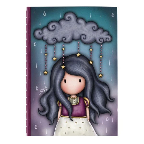 GORJUSS SANTORO STITCHED NOTEBOOK LITTLE STORM CLOUD