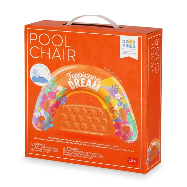 LEGAMI INFLATABLE POOL CHAIR TROPICANA DREAM