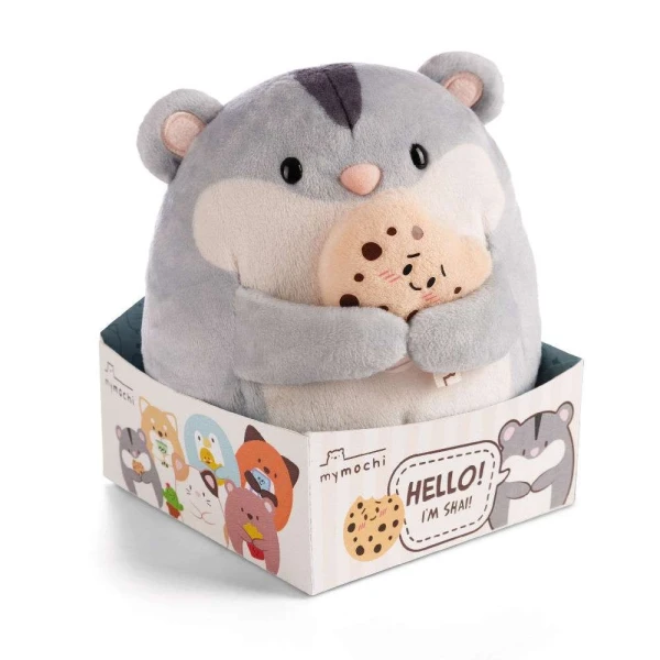MY MOCHI PLUSH 16 cm HAMSTER SHAI WITH COOKIE IN GIFT BOX