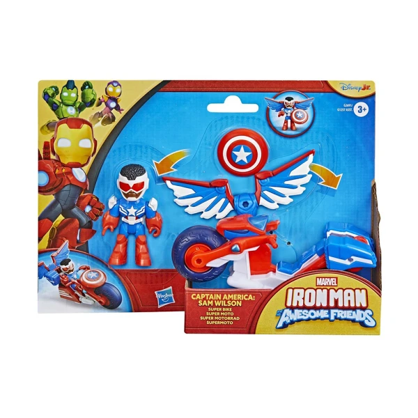 MARVEL IRON MAN AND HIS AWESOME FRIENDS CAPTAIN AMERICA SUPER BIKE