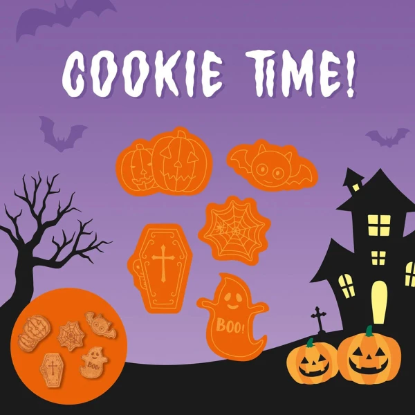 LEGAMI HALLOWEN 5 ΚΟΠΤΕΣ ΜΠΙΣΚΟΤΩΝ ΜΕ ΣΦΡΑΓΙΔΑ