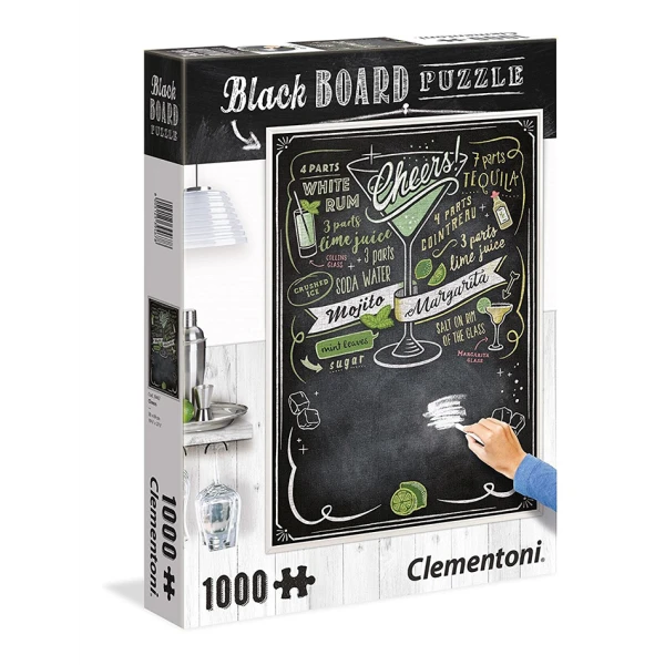 CLEMENTONI ΠΑΖΛ ΜΑΥΡΟΠΙΝΑΚΑΣ PUZZLE CHEERS 1000 ΤΜΧ