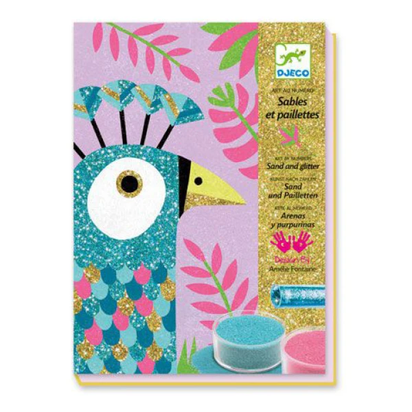 DJECO DESIGN WITH GLITTER PEACOCKS