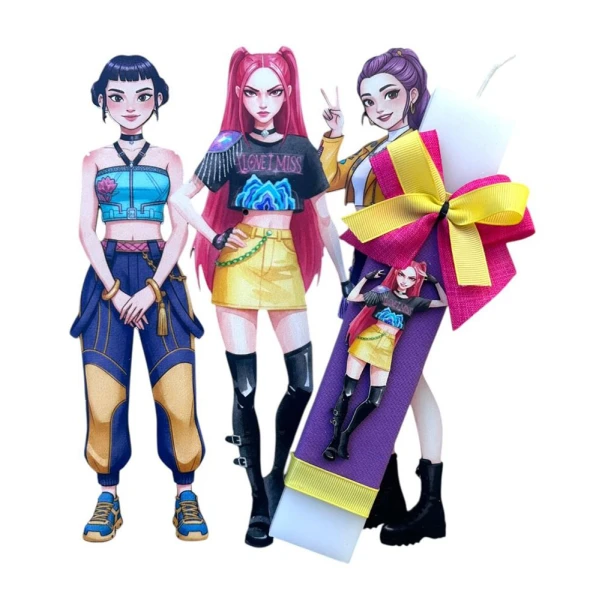 HANDMADE EASTER CANDLE POP GIRLS