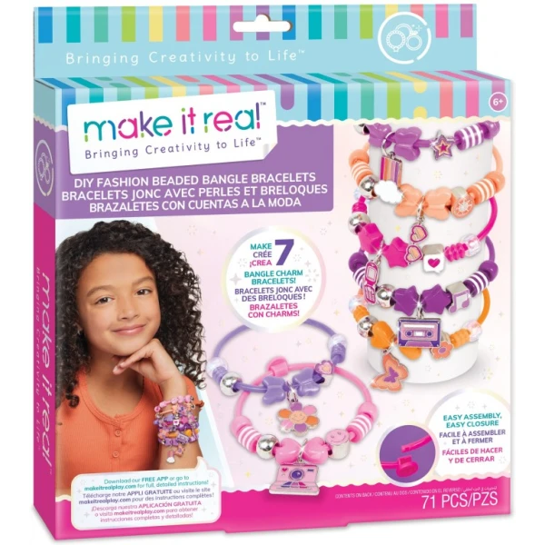 MAKE IT REAL FASHION BEADED BANGLE DIY ΒΡΑΧΙΟΛΙΑ